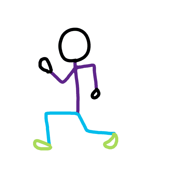 Fentes sautées 2×30 sec